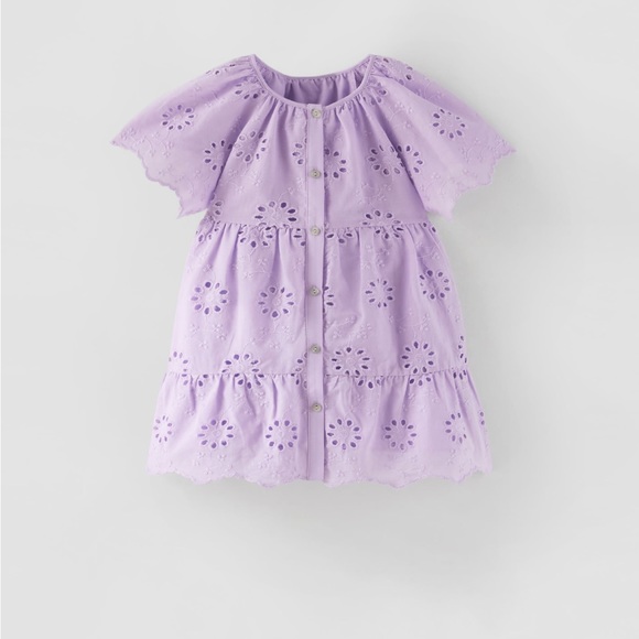 Zara Other - Zara Kids Tiered Embroidered Dress